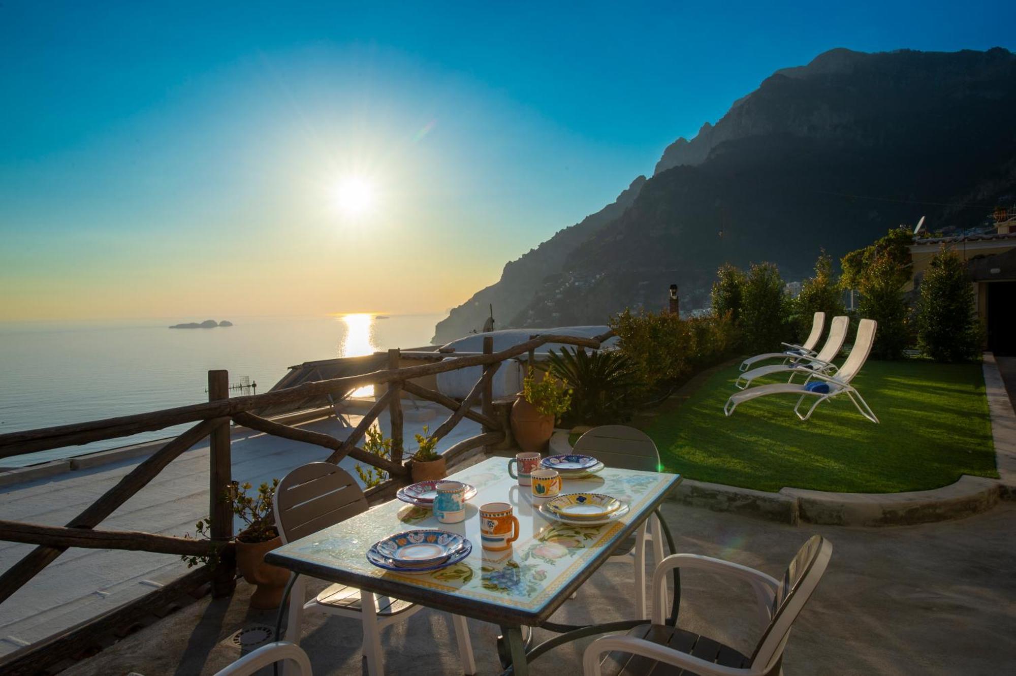 Apartament Aria Di Mare,Near Elevator, Few Steps, Parking, Garden Positano Zewnętrze zdjęcie