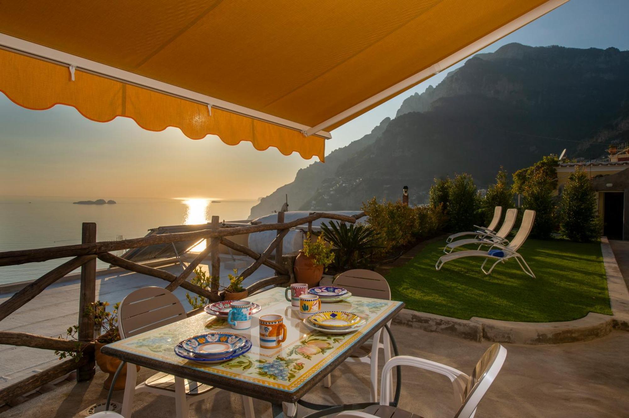 Apartament Aria Di Mare,Near Elevator, Few Steps, Parking, Garden Positano Zewnętrze zdjęcie